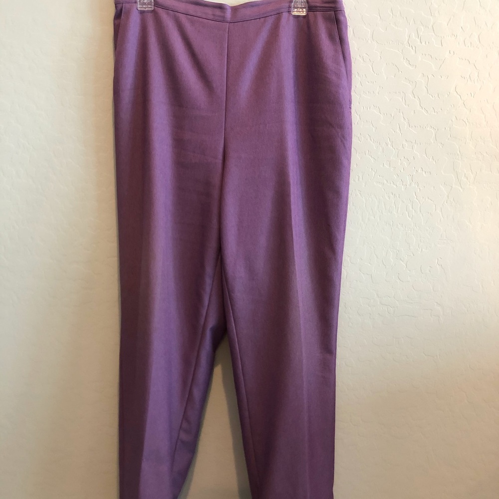 Alfred Dunner Purple/Lavender pants 14